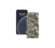 Купить - чехол для смартфона  Чехол-флип из экокожи для телефона Meizu 20 Хаки-зеленый