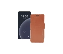 Купить - чехол для смартфона  Чехол-книга из экокожи для телефона Meizu 20 Коричневый