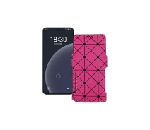 Купить - чехол для смартфона  Чехол-книга из экокожи для телефона Meizu 20 Розовый ромб