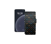 Купить - чехол для смартфона  Чехол-книга из экокожи для телефона Meizu 20 Фэшн черный