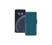 Купить - чехол для смартфона  Чехол-книга из экокожи для телефона Meizu 20 Тм. Бирюзовый