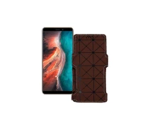 Купить - чехол для смартфона  Чехол-книга из экокожи для телефона Ulefone P6000 Plus Коричневый ромб