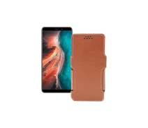 Купить - чехол для смартфона  Чехол-книга из экокожи для телефона Ulefone P6000 Plus Коричневый