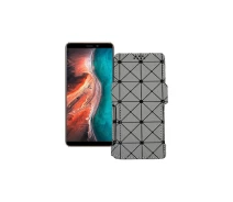 Купить - чехол для смартфона  Чехол-книга из экокожи для телефона Ulefone P6000 Plus Серый ромб