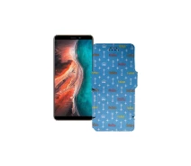 Купить - чехол для смартфона  Чехол-книга из экокожи для телефона Ulefone P6000 Plus Фэшн голубой