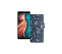 Купить - чехол для смартфона  Чехол-книга из экокожи для телефона Ulefone P6000 Plus Хаки-синий