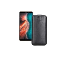 Купить - чехол для смартфона  Вытяжка из экокожи для телефона Ulefone P6000 Plus Черный