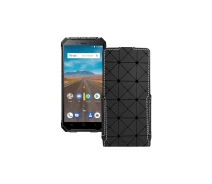 Купить - чехол для смартфона  Чехол-флип из экокожи для телефона Ulefone X Черный ромб