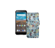 Купить - чехол для смартфона  Чехол-книга из экокожи для телефона Ulefone X Круги-цветные
