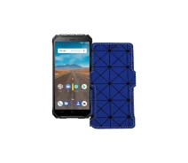 Купить - чехол для смартфона  Чехол-книга из экокожи для телефона Ulefone X Синий ромб