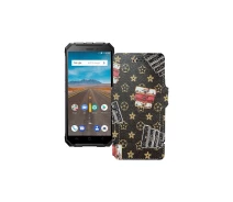 Купить - чехол для смартфона  Чехол-книга из экокожи для телефона Ulefone X Луи-Витон-коричневый