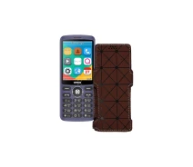 Купить - чехол для смартфона  Чехол-книга из экокожи для телефона Verico Style S283 Коричневый ромб