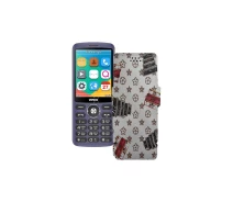 Купить - чехол для смартфона  Чехол-книга из экокожи для телефона Verico Style S283 Луи-Витон-белый