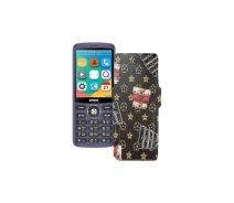 Купить - чехол для смартфона  Чехол-книга из экокожи для телефона Verico Style S283 Луи-Витон-коричневый