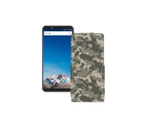 Купить - чехол для смартфона  Чехол-флип из экокожи для телефона Vernee X1 Хаки-зеленый
