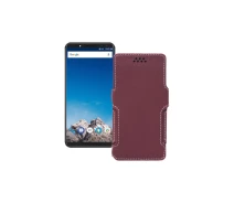 Купить - чехол для смартфона  Чехол-книга из экокожи для телефона Vernee X1 Бордовый