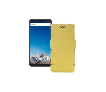 Купить - чехол для смартфона  Чехол-книга из экокожи для телефона Vernee X1 Золотой