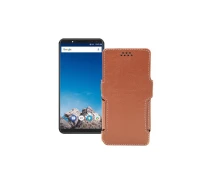 Купить - чехол для смартфона  Чехол-книга из экокожи для телефона Vernee X1 Коричневый