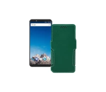 Купить - чехол для смартфона  Чехол-книга из экокожи для телефона Vernee X1 Темно-зеленый