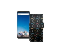 Купить - чехол для смартфона  Чехол-книга из экокожи для телефона Vernee X1 Фэшн черный