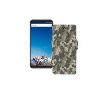 Купить - чехол для смартфона  Чехол-книга из экокожи для телефона Vernee X1 Хаки-зеленый