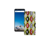 Купить - чехол для смартфона  Чехол-флип из экокожи для телефона Vernee X1 Камни-цветные