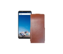 Купить - чехол для смартфона  Чехол-флип из экокожи для телефона Vernee X1 Коричневый