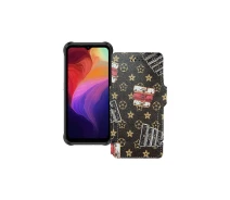 Купить - чехол для смартфона  Чехол-книга из экокожи для телефона Ulefone Power Armor 14 Луи-Витон-коричневый