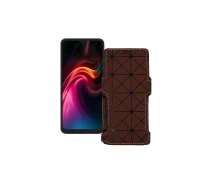 Купить - чехол для смартфона  Чехол-книга из экокожи для телефона UMiDIGI G1 Max Коричневый ромб