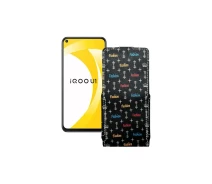 Купить - чехол для смартфона  Чехол-флип из экокожи для телефона Vivo iQOO U1 Фэшн черный