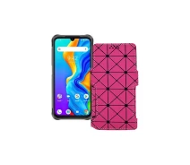 Купить - чехол для смартфона  Чехол-книга из экокожи для телефона UMiDIGI Bison 2020 Розовый ромб