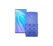 Купить - чехол для смартфона  Чехол-флип из экокожи для телефона Vivo Nex 3 5G Синий ромб