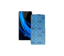 Купить - чехол для смартфона  Чехол-флип из экокожи для телефона Vivo Nex 3s 5G Фэшн голубой