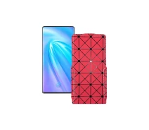Купить - чехол для смартфона  Чехол-флип из экокожи для телефона Vivo Nex 3 5G Красный ромб