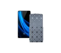 Купить - чехол для смартфона  Чехол-флип из экокожи для телефона Vivo Nex 3s 5G Серый ромб