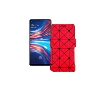Купить - чехол для смартфона  Чехол-книга из экокожи для телефона Vivo S1 Красный ромб