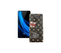 Купить - чехол для смартфона  Чехол-флип из экокожи для телефона Vivo Nex 3s 5G Луи-Витон-коричневый
