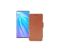 Купить - чехол для смартфона  Чехол-книга из экокожи для телефона Vivo Nex 3 5G Коричневый