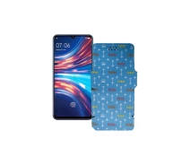 Купить - чехол для смартфона  Чехол-книжка из экокожи для телефона Vivo S1 Фэшн голубой
