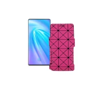 Купить - чехол для смартфона  Чехол-книга из экокожи для телефона Vivo Nex 3 5G Розовый ромб