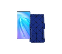 Купить - чехол для смартфона  Чехол-книга из экокожи для телефона Vivo Nex 3 5G Синий ромб