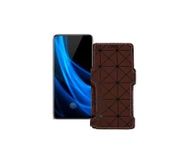 Купить - чехол для смартфона  Чехол-книга из экокожи для телефона Vivo Nex 3s 5G Коричневый ромб