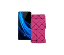 Купить - чехол для смартфона  Чехол-книга из экокожи для телефона Vivo Nex 3s 5G Розовый ромб