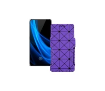 Купить - чехол для смартфона  Чехол-книга из экокожи для телефона Vivo Nex 3s 5G Фиолетовый ромб