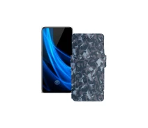 Купить - чехол для смартфона  Чехол-книга из экокожи для телефона Vivo Nex 3s 5G Хаки-синий
