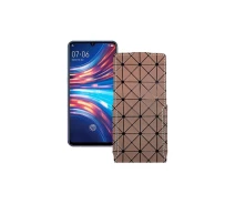 Купить - чехол для смартфона  Чехол-флип из экокожи для телефона Vivo S1 Коричневый ромб