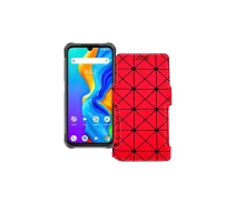 Купить - чехол для смартфона  Чехол-книга из экокожи для телефона UMiDIGI Bison 2020 Красный ромб