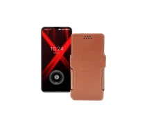 Купить - чехол для смартфона  Чехол-книга из экокожи для телефона UMiDIGI X Коричневый