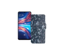 Купить - чехол для смартфона  Чехол-книга из экокожи для телефона Vivo S1 Хаки-синий