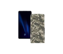 Купить - чехол для смартфона  Чехол-флип из экокожи для телефона Vivo iQOO Pro 5G Хаки-зеленый